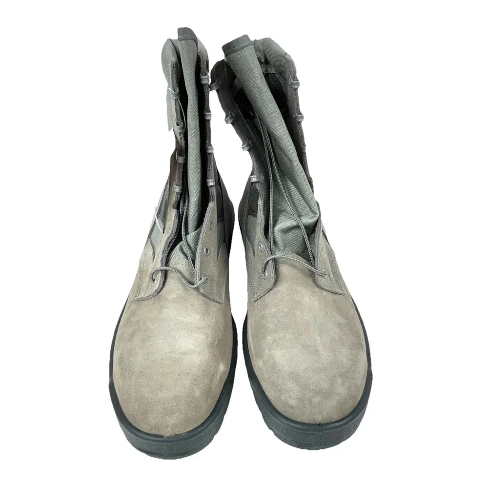 Vintage Army Military Sage Green Combat Boots Size 15.5 R Mens Vibram UFCW USA - Picture 5 of 13